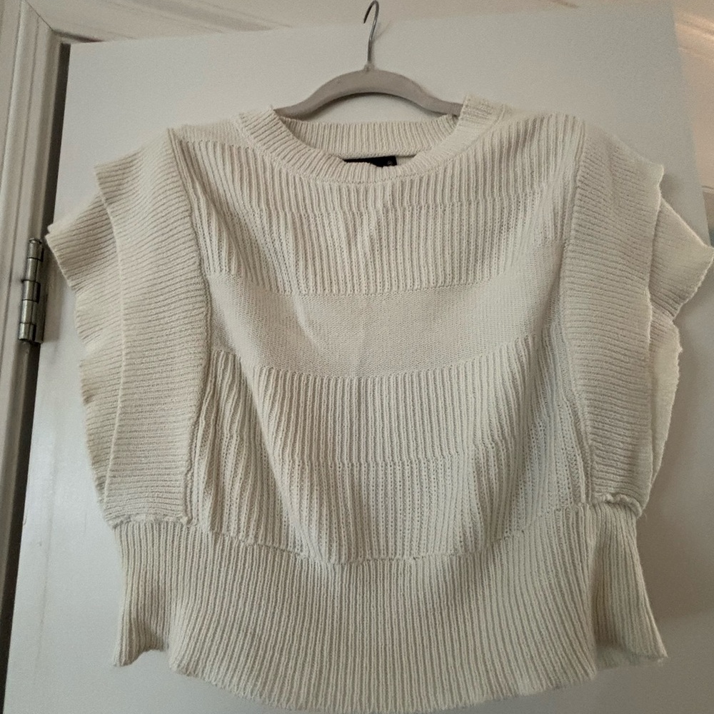 Deluc Cream Knit Top